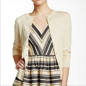 J crew cream cardigan!
